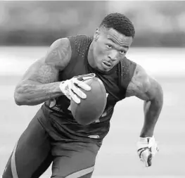  ?? DARRON CUMMINGS/ASSOCIATED PRESS ?? Ex-FSU strong safety Derwin James could go as high as 7th in the draft to Tampa Bay.