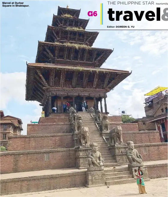  ??  ?? Marvel at Durbar Square in Bhaktapur.