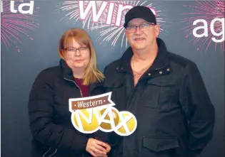  ?? SUBMITTED PHOTO ?? John and Annalee Wagner won $1 million on the January 19 WESTERN MAX ticket.