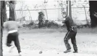  ?? ASSOCIATED PRESS ?? North Charleston, S.C., Officer Michael Thomas Slager, right, is charged with murder in the shooting death of Walter Scott, left.