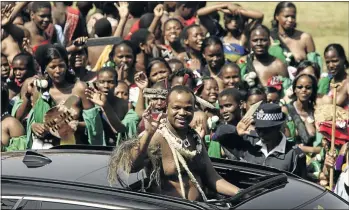  ?? PHOTO: SIMPHIWE NKWALI ?? LOATHED: Swazi King Mswati III has been criticised for ruling the kingdom with an iron fist. Democracy campaigner­s in Swaziland have warned Pirates and Chiefs not to take part in a soccer tournament in the country next month