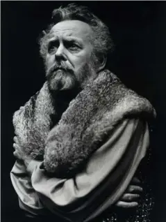  ??  ?? Rain appears as King Henry IV in this scene from the Second Part of Henry IV at Stratford’s Festival in 1979 (AP)