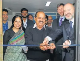  ?? HT PHOTO ?? Dr Jatinder Kaur Arora, executive director, PSCST, Dr Roshan Sunkaria, principal secretary, science and technology, Punjab, and Andrew Czajkowski, head, innovation and tech support division, WIPO, inaugurati­ng India’s first Technology and Innovation...