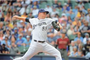  ?? JOURNAL SENTINEL CHRIS KOHLEY / MILWAUKEE ?? Brandon Woodruff last pitched for the Brewers on May 23.
