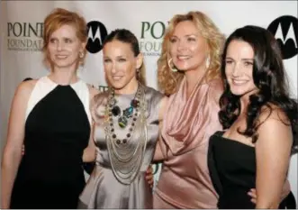  ?? PETER KRAMER — THE ASSOCIATED PRESS FILE ?? In this file photo, from left, Cynthia Nixon, Sarah Jessica Parker, Kim Cattrall and Kristin Davis arrive at the 2008 Point Foundation Benefit in New York.