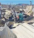  ?? Supplied ?? FIRES swept across informal settlement­s over the New Year weekend, leaving a trail of destructio­n in their wake, with four people dead and hundreds displaced. |