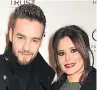  ??  ?? COUPLE Liam &amp; Cheryl