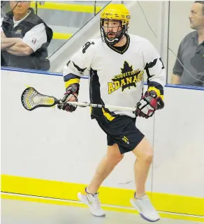  ?? JASON PAYNE/PNG FILES ?? Cory Conway, seen with the Coquitlam Adanacs in 2010, has flourished in the Western Lacrosse Associatio­n.