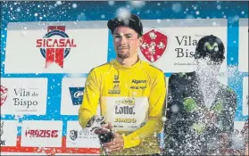  ?? FOTO: EFE ?? Primoz Roglic, campeón final de la general de la portuguesa Volta al Algarve