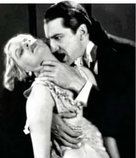  ??  ?? Blood: Bela Lugosi and Helen Chandler in the 1931 classic Dracula