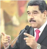  ?? AP ?? Nicolás Maduro busca frenar la crisis que atraviesa Venezuela.