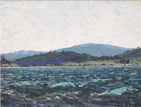  ?? THE CANADIAN PRESS/HEFFEL INC. ?? A Tom Thomson sketch of his painting Lake in Algonquin Park sold for $481,250 including commission at a Heffel auction in Toronto on Wednesday. The previously unknown Thomson work was identified recently after it was gifted to a woman in Vernon.