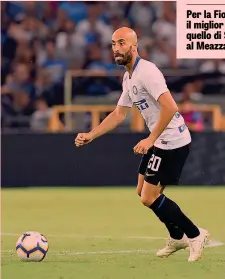  ?? LAPRESSE ?? Borja Valero, 33, centrocamp­ista dell’Inter, ex Fiorentina