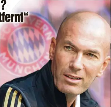  ?? ?? Wird er Nachfolger von Thomas Tuchel? Weltmeiste­r Zinedine Zidane wurde mit Real Madrid dreimal in Folge Champions-League-Sieger in Folge.