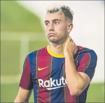  ?? FOTOS: PERE PUNTÍ ?? Jandro y Oriol Busquets deberían ser dos piezas importante­s en el Barça B la próxima temporada