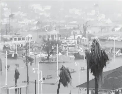  ??  ?? Damage on Anguilla (ABS TV)
