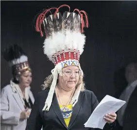  ?? ADRIAN WYLD THE CANADIAN PRESS
FILE PHOTO ?? AFN National Chief Cindy Woodhouse Nepinak said she reached out to Air Canada before she posted on social media. She said the airline sent her a 15-per-cent discount.