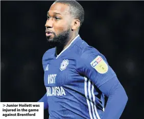  ??  ?? > Junior Hoilett was injured in the game against Brentford