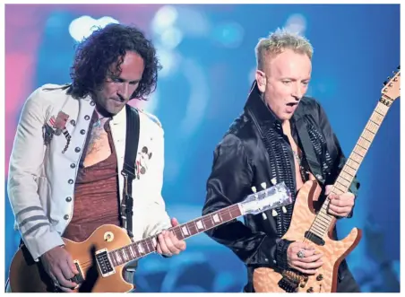  ?? — Reuters/AP ?? About time: (Clockwise, from above) Def Leppard, Jackson and Nicks. Nicks joins as a solo artist, after she was inducted with Fleetwood Mac, and top fan vote-getters Def Leppard also get in.