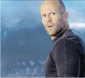  ?? PHOTOS: WARNER BROS. ?? Jason Statham is up against it in The Meg, a terrorizin­g shark tale that’s generating box-office gold for its U.S. and Chinese producers.