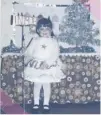  ??  ?? Party time! Barbara Nuttall’s daughter Heather dressed up as a fairy with a banner to let in the New Year of 1978