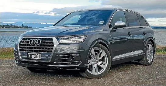  ??  ?? SQ7 is the new flagship of the Q7 range – and the second Audi SUV to get the go-fast S-treatment.