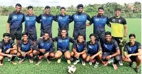  ??  ?? Front row from left – Banuka Silva, Dion Dias, Shavinda Kolonne, Jayathaka De Silva, Yohan Mendis, Jason Paul, Jonny Selvakumar, Kavishka Ellepola. Standing from left – Vishagan Somalingak­umar, Richard Rodrigo, Ashwin Dias, Yusuf Rahman, Kishanbala, Edward Wasanthaku­mar, Dinura Gunawarden­e.