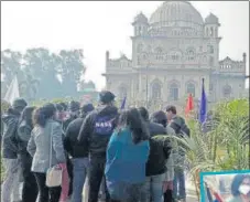  ?? SOURCED ?? As a prelude to the Sanatkada fest, a Qaisarbagh Heritage Walk was organised on Sunday.