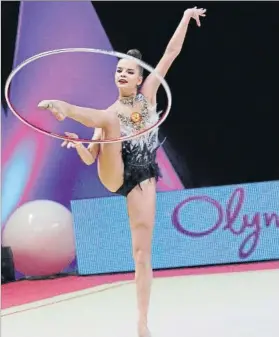  ?? FOTO: EUSKALGYM ?? Dina Averina La gimnasta rusa en campeona del mundo en categoría absoluta