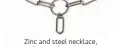  ??  ?? Zinc and steel necklace, $29.90, from Zara.