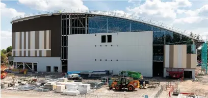  ??  ?? The new Sandwell Aquatics Centre will soon be completed (Shaun Fellows/shine Pix Ltd)