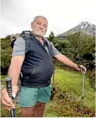  ?? ANDY JACKSON/STUFF ?? Mountain guide Ian McAlpine has regained a concession to guide on parts of Mt Taranaki.