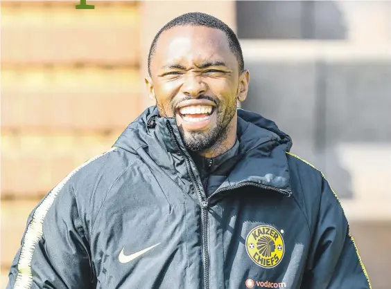  ?? Picture: Gallo Images ?? FEELING POSITIVE. Kaizer Chiefs striker Bernard Parker is hoping his team can carry their good away form back home to the FNB Stadium when they take on AmaZulu in the Absa Premiershi­p tonight.