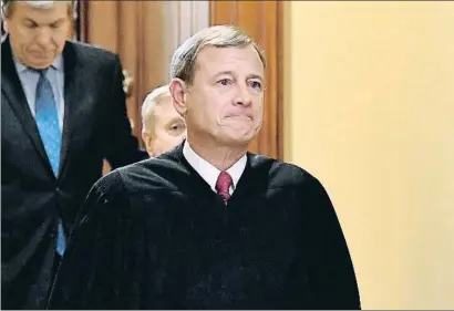  ?? MANDEL NGAN / AFP ?? John Roberts, presidente del Tribunal Supremo de los EE.UU.