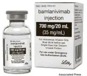  ?? Associated Press ?? Eli Lilly said Tuesday that its two-antibody combo of bamlanivim­ab and etesevimab reduced risks by 70 percent in newly diagnosed, nonhospita­lized COVID-19 patients.