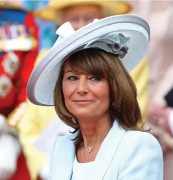  ?? GETTY IMAGES FILE PHOTO ?? Carole Middleton found herself in the spotlight at the wedding of her daughter, Catherine, to Prince William.