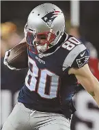  ?? STAFF PHOTO BY MATT WEST ?? AMENDOLA: Slot receiver could play a key role for Patriots tonight.