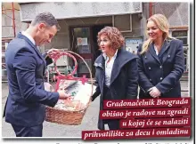  ??  ?? Gradonačel­nik Beograda obišao je radove na zgradi
u kojoj će se nalaziti prihvatili­šte za decu i omladinu