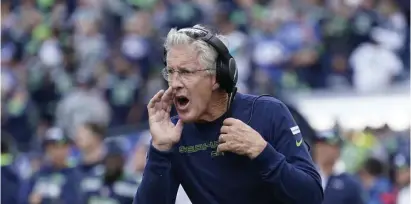 ?? Ap File ?? ELDER STATESMAN: Pete Carroll is the only current NFL head coach older than Bill Belichick, who turns 70 on Saturday.