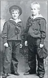  ?? SUBMITTED PHOTO/LIBRARY AND ARCHIVES CANADA, NIC CLARKE ?? Shown here are brothers Herrick and Kenneth Duggan, circa 1898.