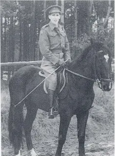  ?? ?? Swaab, above left, in 1941; above right, on his horse Kondor in Germany in 1946; and below, in 2012: in later life he worked as an online racing tipster known as ‘Professor Pink’