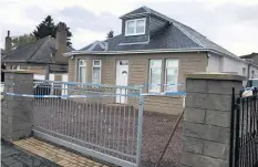  ??  ?? SCENE The Edinburgh bungalow where attack took place