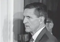  ?? EVAN VUCCI, AP ?? Michael Flynn’s lie concerning a phone call with the Russian ambassador when he was a private citizen has cost him his position as national security adviser.