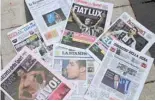 ??  ?? The Italian newspapers’ front pages highlighti­ng the arrival of Cristiano Ronaldo to Juventus. — AFP