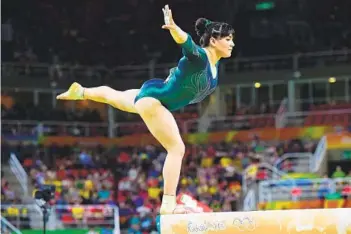  ?? EMMANUEL DUNAND GETTY IMAGES ?? La mexicana Alexa Moreno ya aseguró su lugar en los Juegos Olímpicos de Tokio 2020.