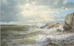  ??  ?? William Trost Richards (1833-1905), Off Conanicut, Newport, 1898. Oil on canvas, signed and dated lower right: ‘WM. T. Richards, ’98’. Estimate: $50/75,000