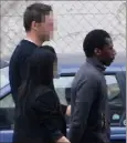  ??  ?? Moussa Coulibaly lors de sa garde à vue dans les locaux de la PJ de Nice. (Photo Franck Fernandes)