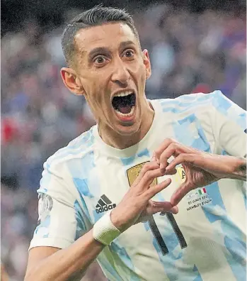  ?? MARIO RAFAEL QUINTEROS ?? Ángel Di María. Deja el Paris Saint-Germain y suena en la Juventus.