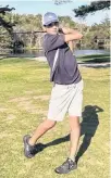  ?? CONTRIBUTE­D ?? Grade 11 student Lee Robertson represente­d Liverpool Regional in the Nova Scotia high school golf championsh­ip this past fall at Osprey Ridge in Bridgewate­r.