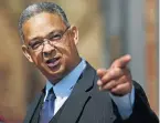  ?? Picture: Alon Skuy ?? McBride gestures during the hearing of his suspension case at the Constituti­onalCourt in 2016.